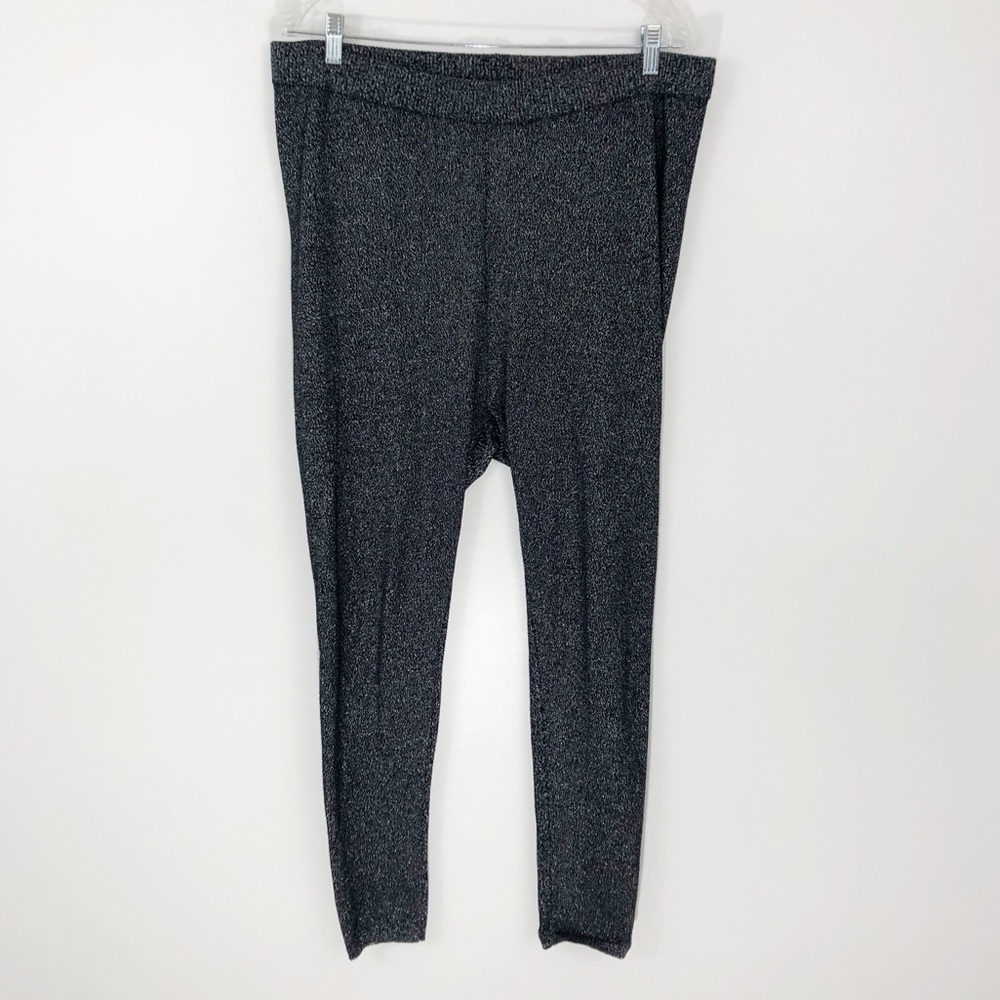 Torrid Silver Metallic Crackle Foil Leggings 2